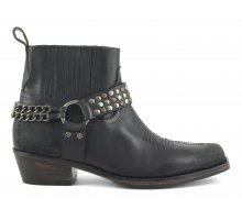 (image for) Prezzi Bassi Texan boot with back chain and studs F0817888-0203